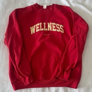 Sporty & Rich Red Wellness Sweatshirt